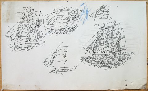 nacrt za zgrafito, rest.Galija,Porec