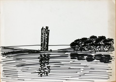 Skice za spomenik u Zelenoj laguni, Porec