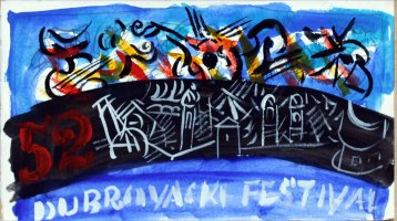 nacrt plakata za dubrovacki festival
